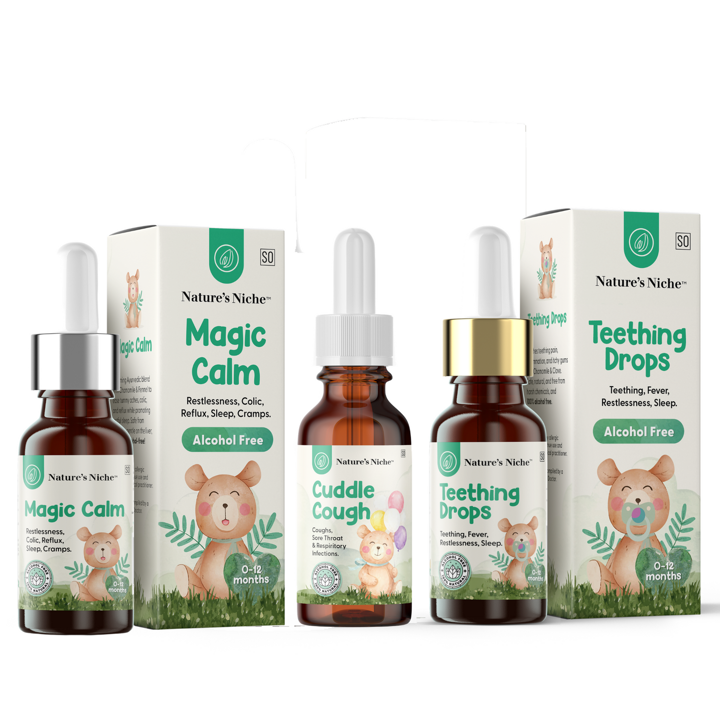Calm Bundle Black November: Magic Calm, Cuddle Cough and Teething Drops