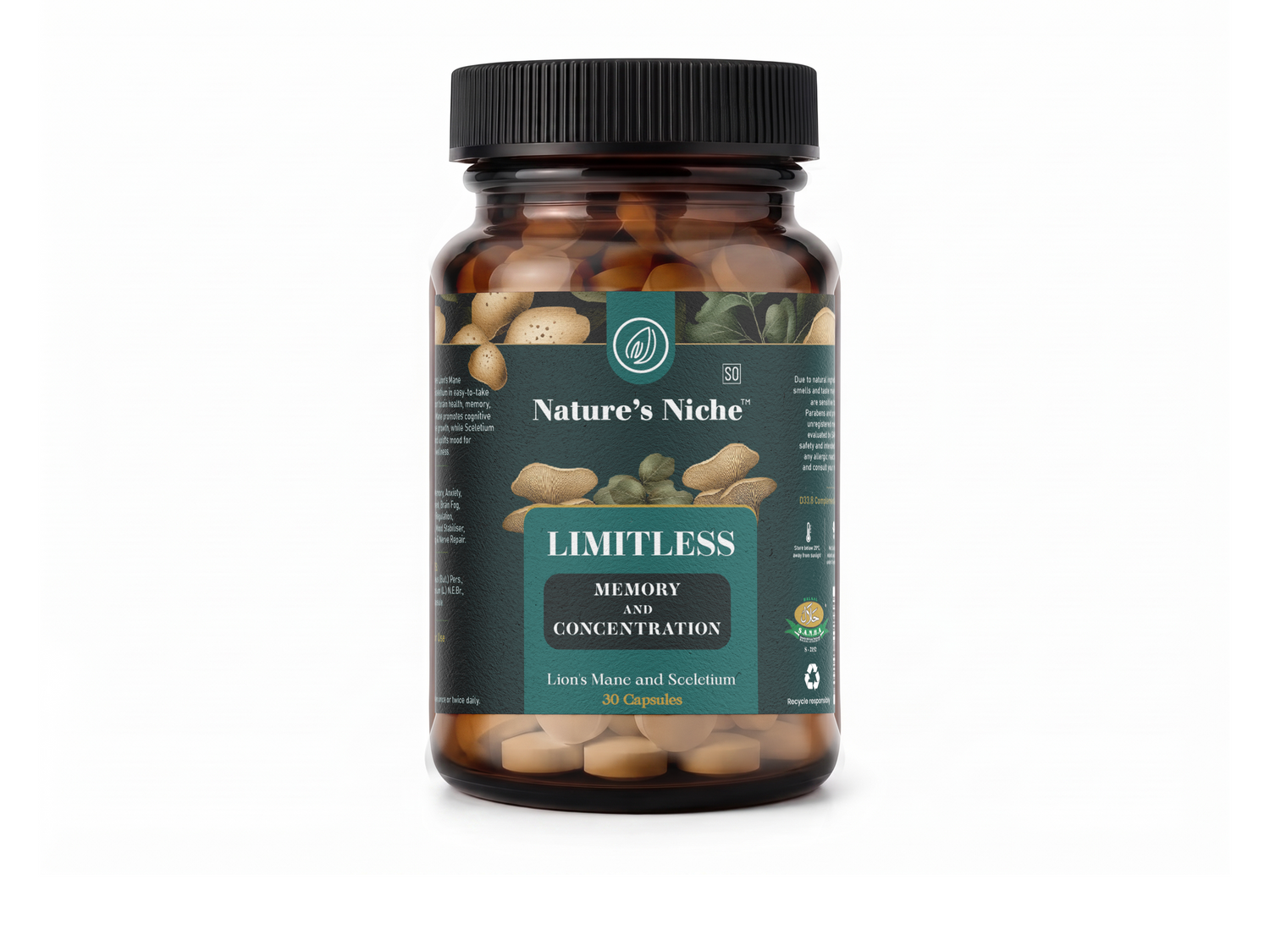 Nature’s Niche Limitless Lion’s Mane and Sceletium, 30 capsules